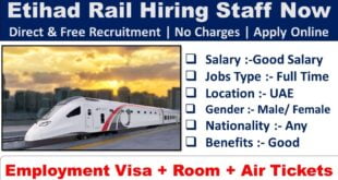Etihad Rail Jobs 2023 Abu Dhabi Career Opportunity