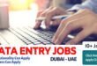 Data Entry Jobs in Dubai – Freshers Can Also Apply